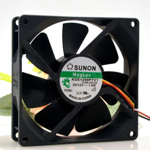 1pc SUNON KDE1209PTV1 DC12V 1.8W 9225 3-wire Chassis Power Cooling Fan - Picture 1 of 5