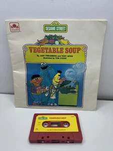 Vegetable Soup Vintage Sesame Street Read-Along Book and Cassette Tape - Picture 1 of 3