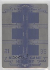 2019 Leaf ITG Used Sports Printing Plate Black 1/1 Mike Piazza Hideo Nomo 00em