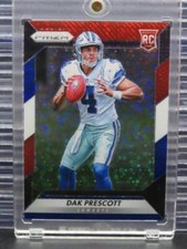 2016 Panini Prizm Dak Prescott Red White Blue Disco Prizm Rookie RC #231 Cowboys