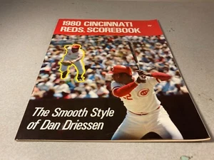 1980 Cincinnati Reds vs Montreal Expos MLB Baseball Scorebook - Picture 1 of 3