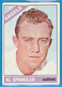 Tarjeta de béisbol 1966 Topps - #173 Al Spangler - California Angels - Imagen 1 de 2