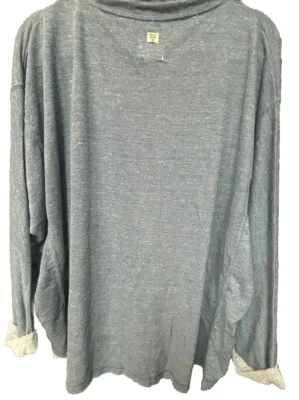 Billabong Pullover Cotton Polyester Blue Women Top Sweatshirt L NEW - Image 1 of 4