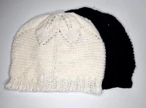 Ladies Crochet Knitted Woolly Winter Oversized Slouch Beret Beanie Hat Cap - Picture 1 of 4