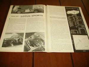1957 LOTUS SPORT ***ARTICOLO ORIGINALE / TEST SU STRADA*** - Foto 1 di 1