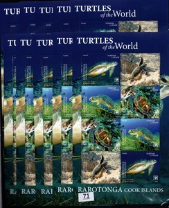 UR 10X RAROTONGA - MNH - NATURE - SEA TURTLES - 2020 - Picture 1 of 1