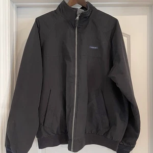 Lands End Men’s L The Squall Black Jacket Fleece Lined Full Zip Classic - Picture 1 of 12