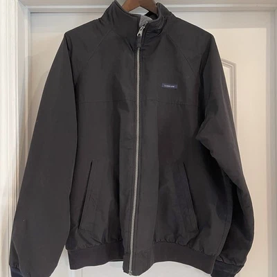 Lands End Men’s L The Squall Black Jacket Fleece Lined Full Zip Classic - Image 1 of 4