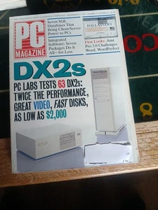 1992 SEPTEMBER 15 PC MAGAZINE - 486DX2 PCS FRONT COVER - Picture 1 of 10