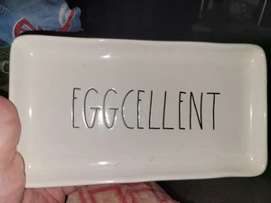 Rae Dunn  Eggcellent Serving Platter  Tray Plate  Dish  Rectangle - Picture 1 of 3