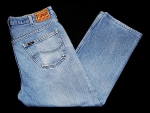 LEE - Men's Brooklyn Comfort Jeans 36"W X 27"L Regular Fit Work Biker Blue Denim - Imagen 1 de 6