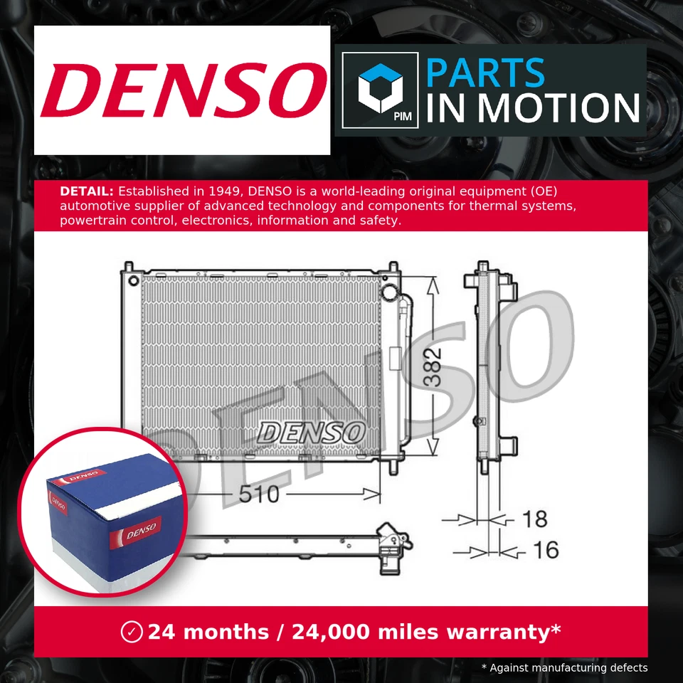 Radiator DRM23100 Denso 8200134606 8200149953 8200289181 8200289184 8200289194 - Image 1 of 4