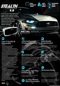 Stealth 4.0 Controller Battery Monitor Gauge Throttle Sensor FOR V6 V8 COBRA GT - Picture 1 of 3