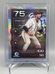 2025 Bowman Tommy Troy Top 100 Prospects #BTP-75 Arizona Diamondbacks - Foto 1 di 2