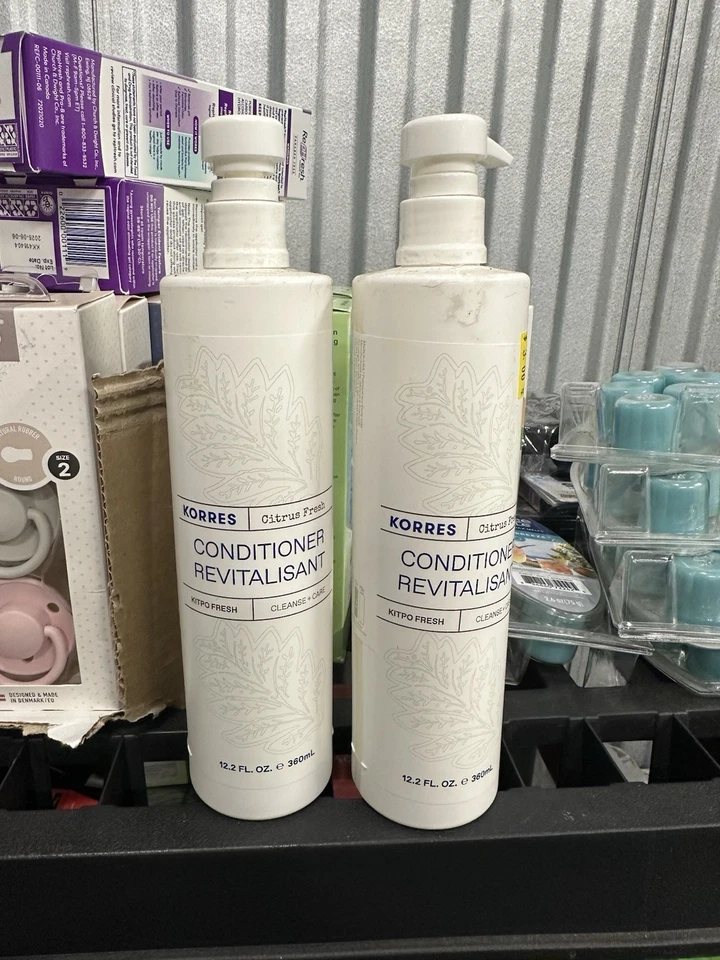 Juego acondicionador Korres Citrus Fresh 12,2 oz cada uno nuevo - Lote de 2 cuidado del cabello Foto 1 de 1