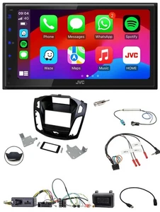 JVC Bluetooth 2DIN Lenkrad DAB USB Autoradio für Ford Focus 2014-2018 - Bild 1 von 12