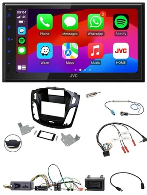 JVC Bluetooth 2DIN Lenkrad DAB USB Autoradio für Ford Focus 2014-2018 - Bild 1 von 4