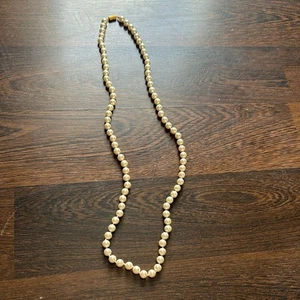 Vintage Pearl Necklace Ivory - Picture 1 of 4