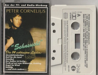 Peter Cornelius - MC Kassette, Tape - Sehnsucht - Die 14 schönsten Lieder - 1990 - Bild 1 von 3