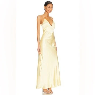 NWT Bardot Capri Diamonte Slip Dress in Canary Yellow medium - Image 1 of 4