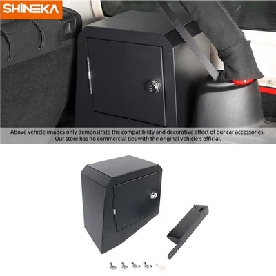 Rear Car Interior Storage Box Safe Locking For 07+ Jeep Wrangler JK Accessories Foto 1 de 4