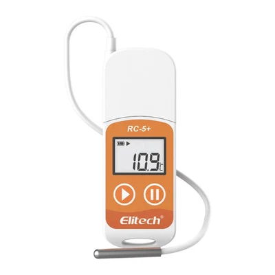 Elitech RC-5+ TE USB Temperature Data Logger External Probe Auto PDF 32K