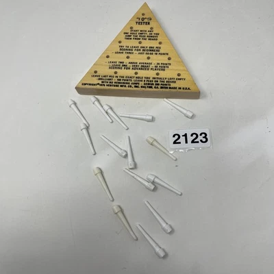 IQ Tester Game - Wooden Peg Game Vintage 1975 CLASSIC FUN - Image 1 of 4