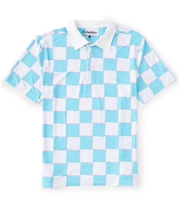 CHUBBIES Boys The Pawn Short Sleeve Performance Checkered Polo Shirt Size XL - Picture 1 of 8