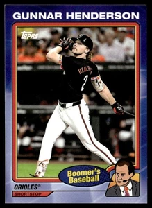 2024 Topps Boomer's Baseball Gunnar Henderson Baltimore Orioles #9 - Picture 1 of 2