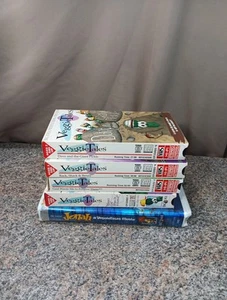 Lot 5 Veggie Tales VHS Christliche Werte Bibelgeschichten Animierte Cartoons getestet - Bild 1 von 7
