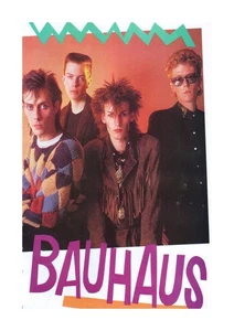Bauhaus 1 band A4 Printed A4 mounted photograph poster Choice of frame - Picture 1 of 4