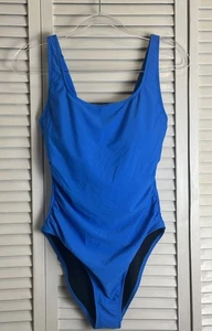 NWT Firpeal Women’s Blue One-Piece Swimsuit Size 10 Fully Lined Nylon Polyester - Picture 1 of 7