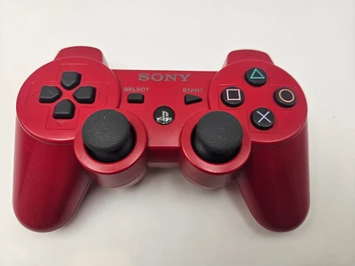 Controlador Sony Playstation 3 PS3 Sixaxis DualShock 3 rojo OEM probado limpio Foto 1 de 4