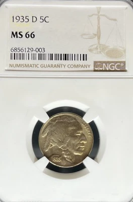 1935-D Buffalo Nickel MS66 NGC (#PA6856129003) - Image 1 of 2