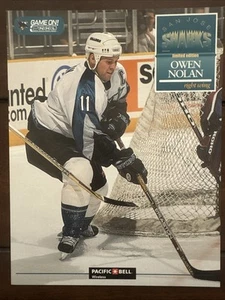Owen Nolan 8.5x11" San Jose Sharks 2000 Limited Edition Game Day Players Card - Picture 1 of 2