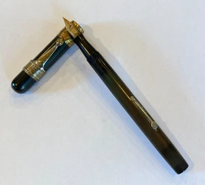 Vintage Waterman 55 (oder 53) Füllfederhalter mit 14K Feder Handelsclip unrestauriert 6" - Bild 1 von 23