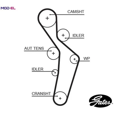 TIMING BELT 5616XS FOR VW AUDI A3/Sportback/S3 A4/S4 AXW/BLR/BVZ/BVY/BLY 2.0L - Image 1 of 4