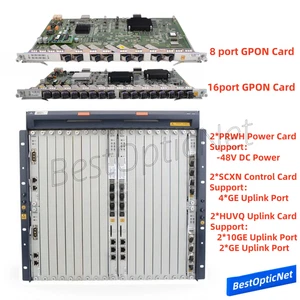 Lot neuf ZTE OLT C300 GPON 2×PRWH DC 2×SCXN 2×HUVQ 10GE liaison montante GTGO GTGH C+ C++ - Photo 1/17