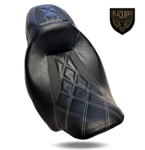 Harley Street Glide / Road Glide Seat Cover 2011-2023 (Grey Stitching) - Picture 1 of 9