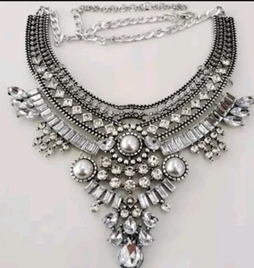 Collana di Cristalli Saldati Girocollo di Cristalli E Swarovski  - Foto 1 di 6