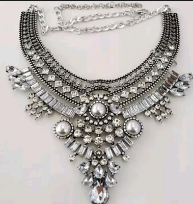 Collana di Cristalli Saldati Girocollo di Cristalli E Swarovski  - Immagine 1 di 4