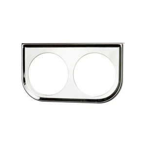 Pod de montaje GlowShift universal cromado de doble calibre debajo del tablero 52 mm - Imagen 1 de 5