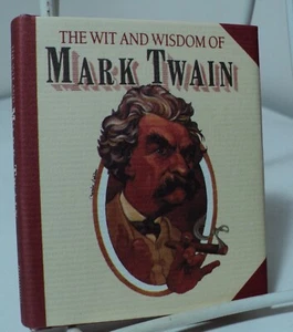 The Wit and Wisdom of Mark Twain - 1990 - Running Press miniature - First ed - Picture 1 of 3
