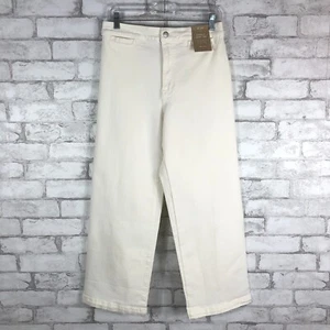 MADEWELL NEW $128 Women's Emmett Wide-Leg Ivory Crop Pant W 28 NO602 - Picture 1 of 5