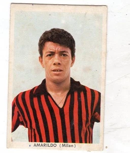 FIGURINA CARTONATA STEF 1963-64 MILAN AMARILDO SERIE 3 RIGHE 2 PALLINI - Picture 1 of 1