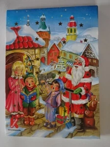 Alter Advendskalender / Kusterer / Motiv 28 / Chorsänger auf dem Weihnachtsmarkt - Bild 1 von 2