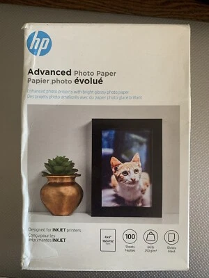 HP 4 x 6 inch Glossy Printer Paper 8 Pack - 800 Sheets Total Q6638A - Image 1 of 3