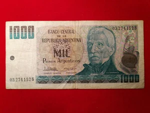 Argentine - Argentina 1000 Mil Pesos 1983 Pick317a TB / F ! - Imagen 1 de 2