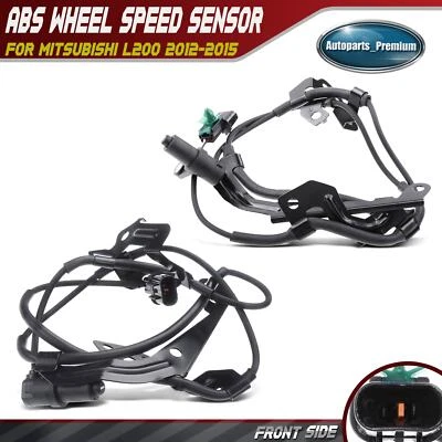 2x Front LH & RH ABS Wheel Speed Sensor for Mitsubishi L200 2012 2013 2014 2015 - Image 1 of 4