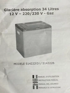 Frigo glacière à absorption 34L ( électricité, gaz ) - Afbeelding 1 van 3